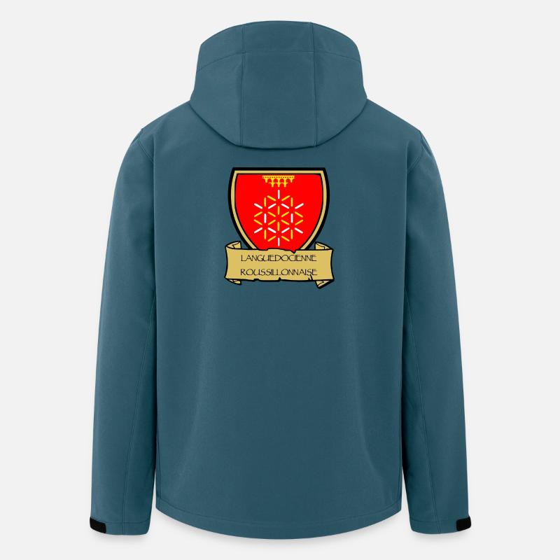Languedocienne Roussillonnaise - Recycelte Männer Softshell-Jacke von Stanley/Stella - Dunkles Petrol