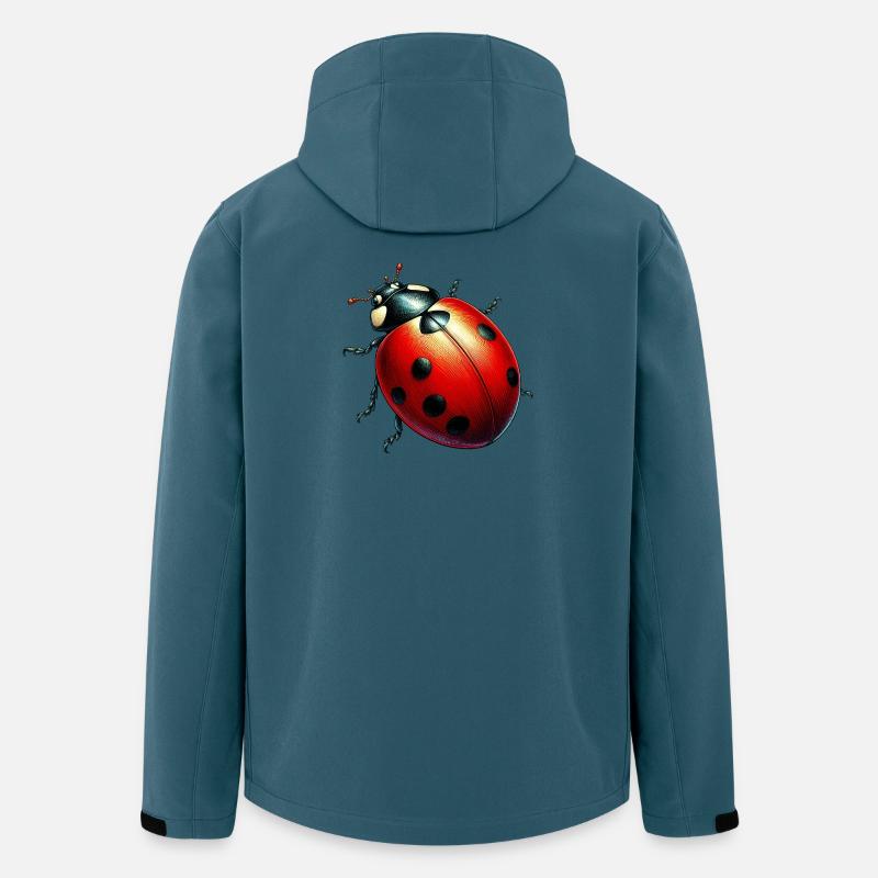 Marienkäfer - Recycelte Männer Softshell-Jacke von Stanley/Stella - Dunkles Petrol