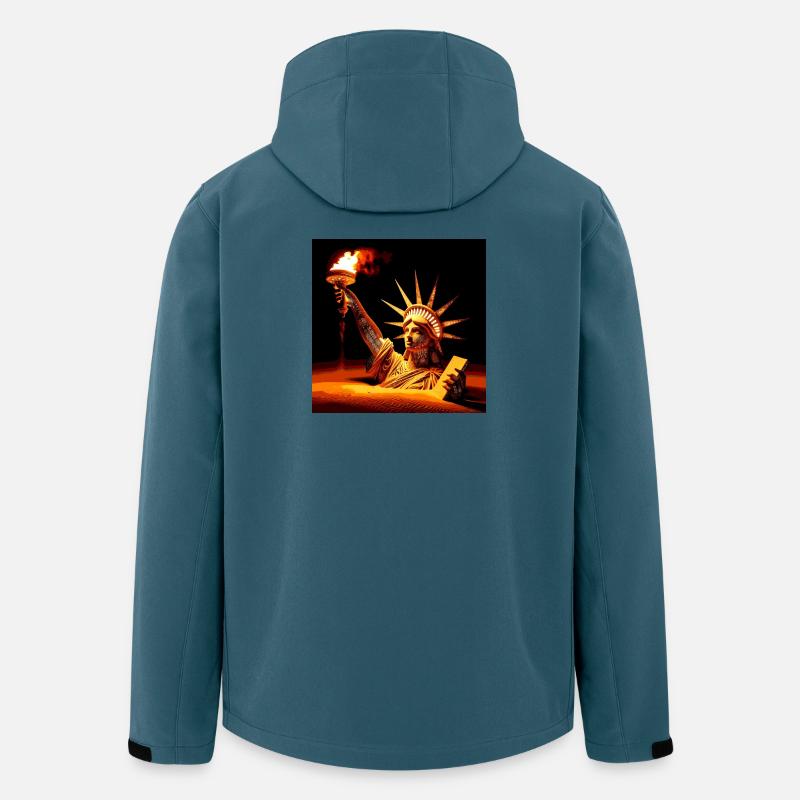 Freiheit - Recycelte Männer Softshell-Jacke Discoverer von Stanley/Stella - Dunkles Petrol