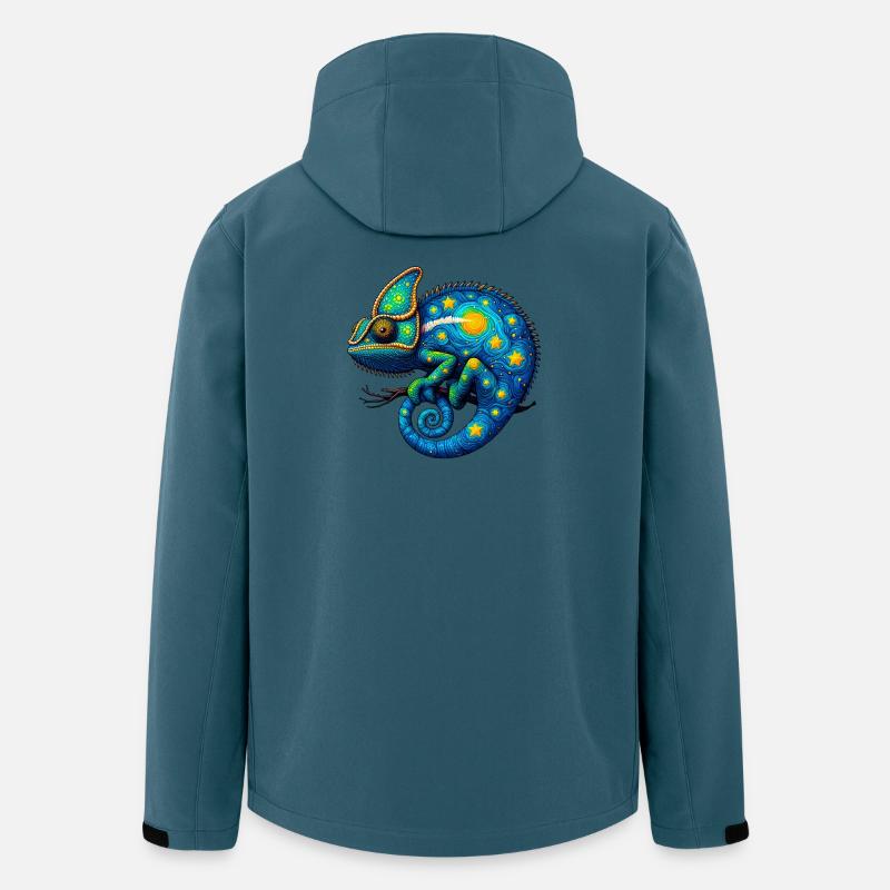 Chamäleon - Recycelte Männer Softshell-Jacke von Stanley/Stella - Dunkles Petrol