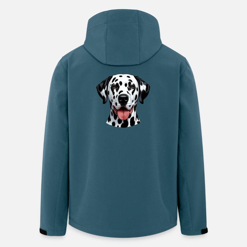 Dalmatiner Hund - Recycelte Männer Softshell-Jacke von Stanley/Stella - Dunkles Petrol