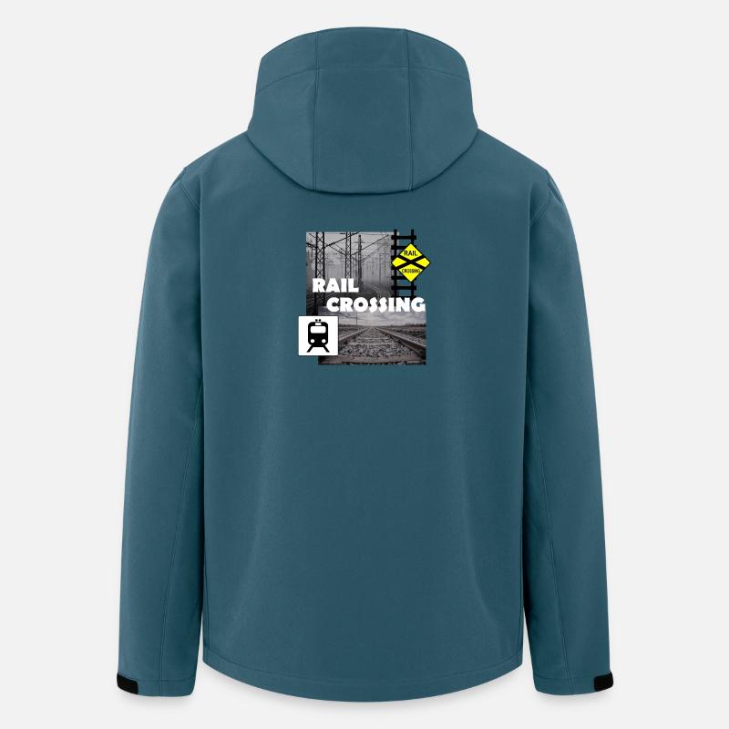 RAIL CROSSING - Recycelte Männer Softshell-Jacke von Stanley/Stella - Dunkles Petrol