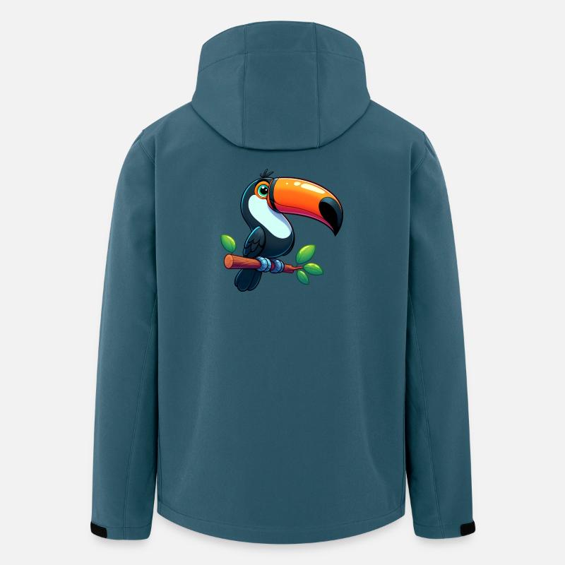 Tukan - Recycelte Männer Softshell-Jacke von Stanley/Stella - Dunkles Petrol