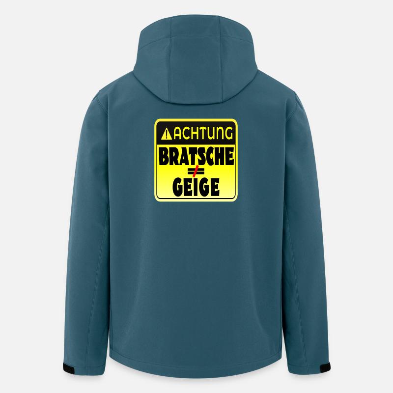 STREICHINSTRUMENTE GEIGE BRATSCHE - Recycelte Männer Softshell-Jacke von Stanley/Stella - Dunkles Petrol