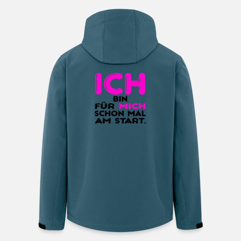 Eigenverantwortung Starten - Recycelte Männer Softshell-Jacke von Stanley/Stella - Dunkles Petrol