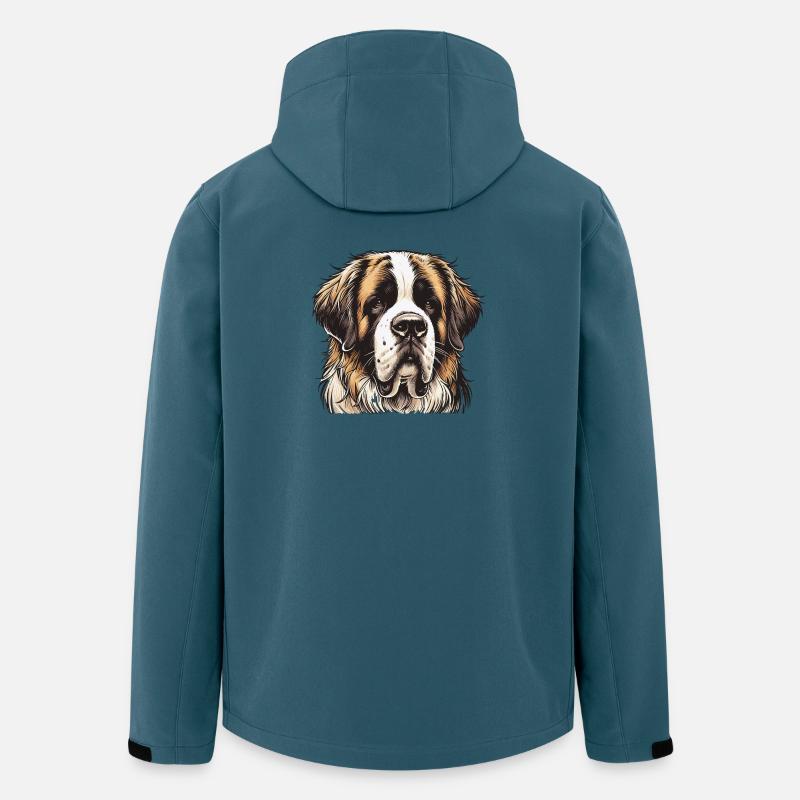 Bernhardiner - Recycelte Männer Softshell-Jacke von Stanley/Stella - Dunkles Petrol
