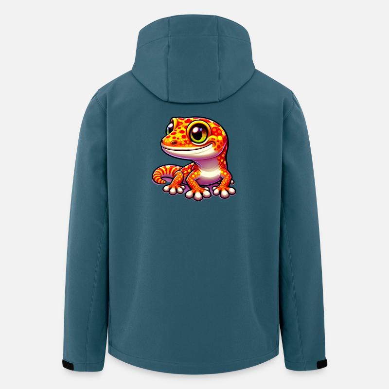 Gecko - Recycelte Männer Softshell-Jacke von Stanley/Stella - Dunkles Petrol