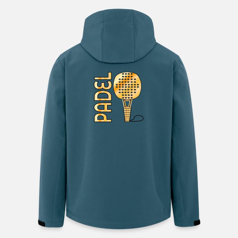 PADEL-TENNISSPORT - Recycelte Männer Softshell-Jacke von Stanley/Stella - Dunkles Petrol