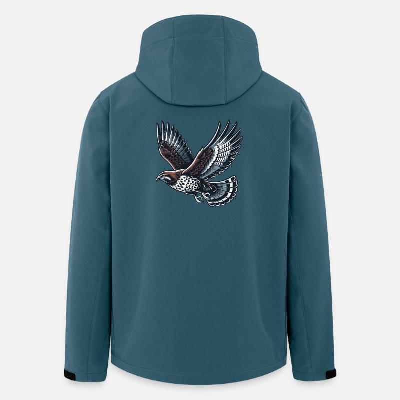 Bussard - Recycelte Männer Softshell-Jacke von Stanley/Stella - Dunkles Petrol