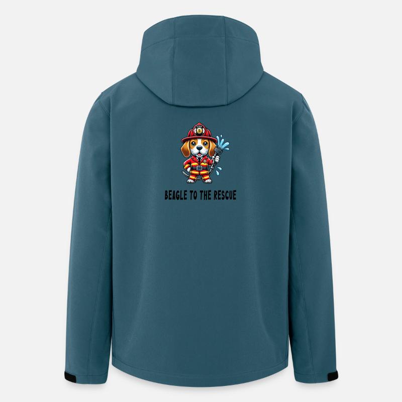 Beagle zur Rettung - Recycelte Männer Softshell-Jacke von Stanley/Stella - Dunkles Petrol