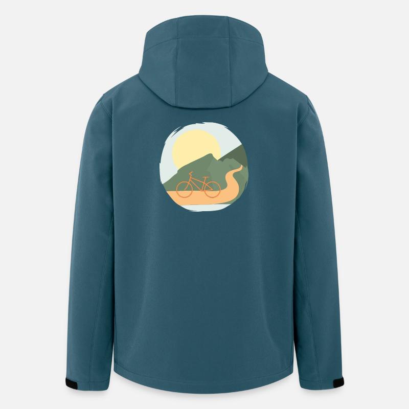 Conduire encore et encore - Veste softshell homme en polyester recyclé Stanley/Stella - bleu pétrole foncé