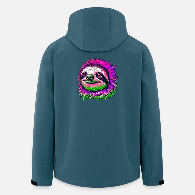 Faultier - Recycelte Männer Softshell-Jacke von Stanley/Stella - Dunkles Petrol