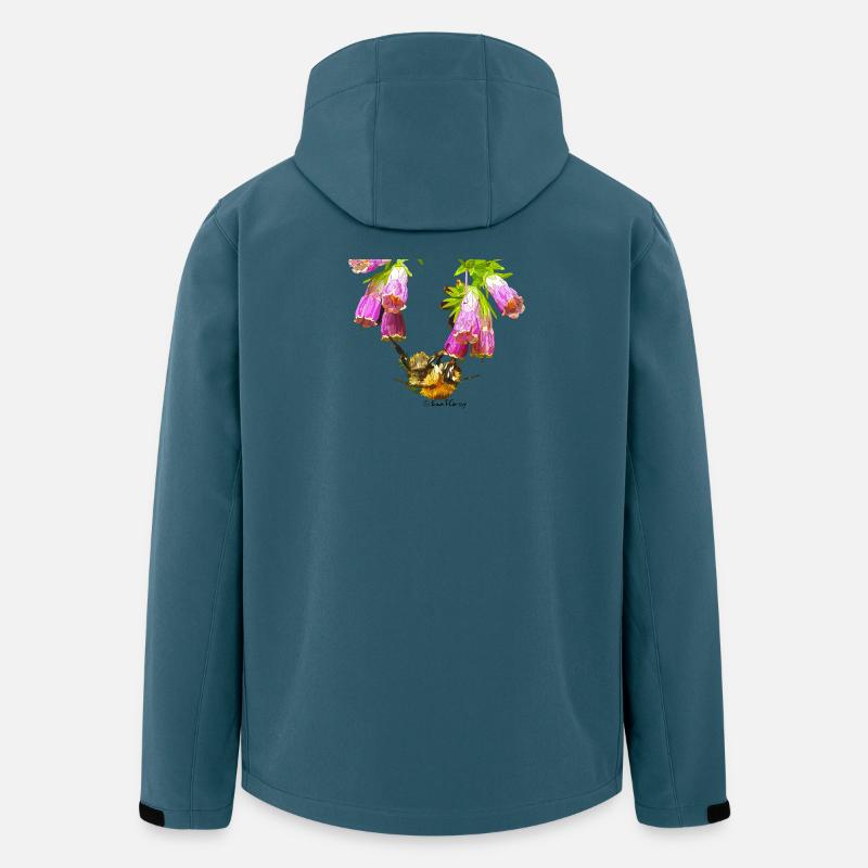 Bienchenmosaik mit Realistik Effekt - Recycelte Männer Softshell-Jacke von Stanley/Stella - Dunkles Petrol
