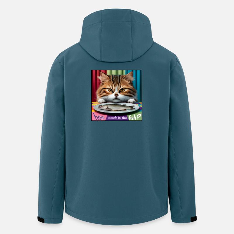 Combien coûte le chat poisson - Veste softshell homme en polyester recyclé Stanley/Stella - bleu pétrole foncé