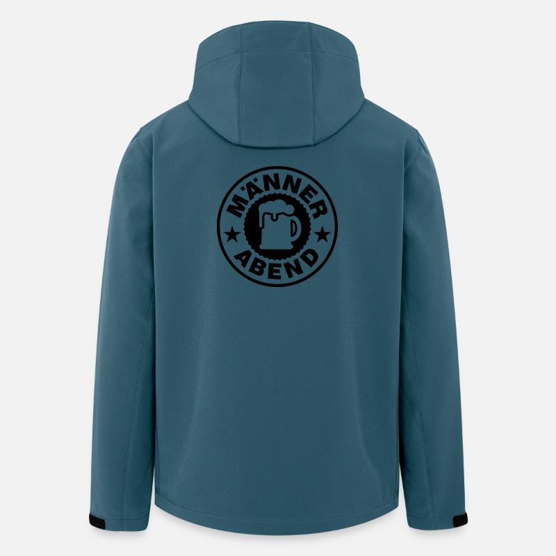 Männer Abend Bier - Recycelte Männer Softshell-Jacke von Stanley/Stella - Dunkles Petrol