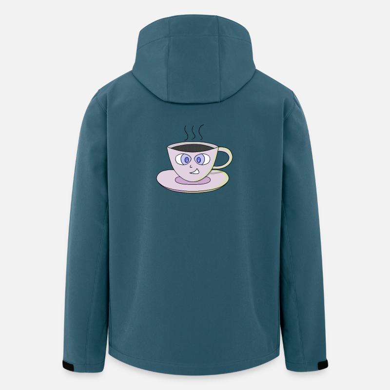Süße Tasse - Recycelte Männer Softshell-Jacke von Stanley/Stella - Dunkles Petrol