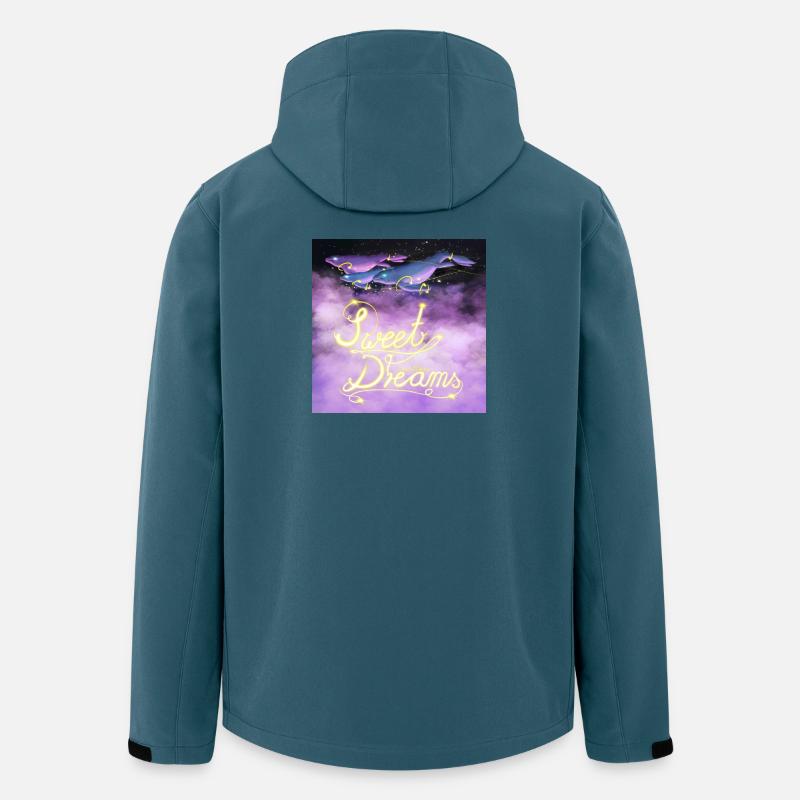 Sweet Dreams Space-Whale - Recycelte Männer Softshell-Jacke von Stanley/Stella - Dunkles Petrol