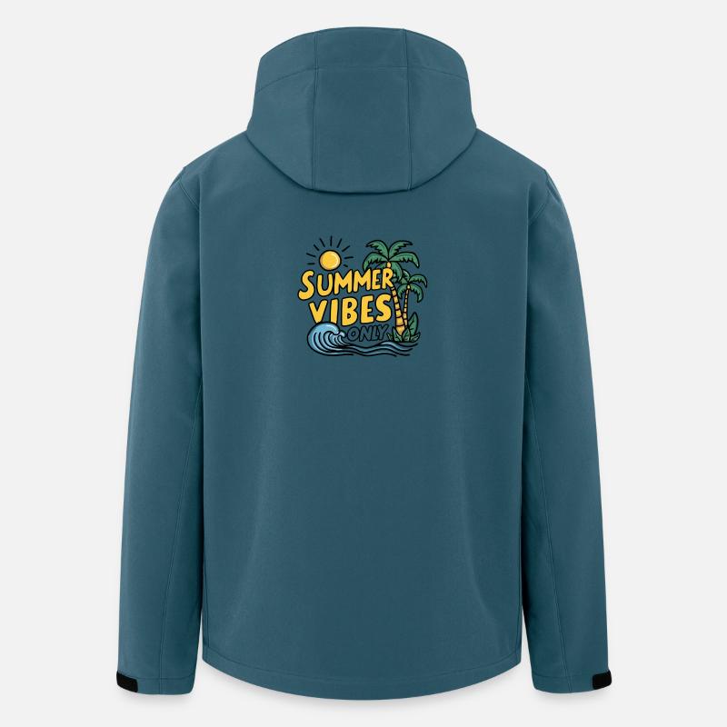 Nur Sommer-Vibes - Recycelte Männer Softshell-Jacke von Stanley/Stella - Dunkles Petrol
