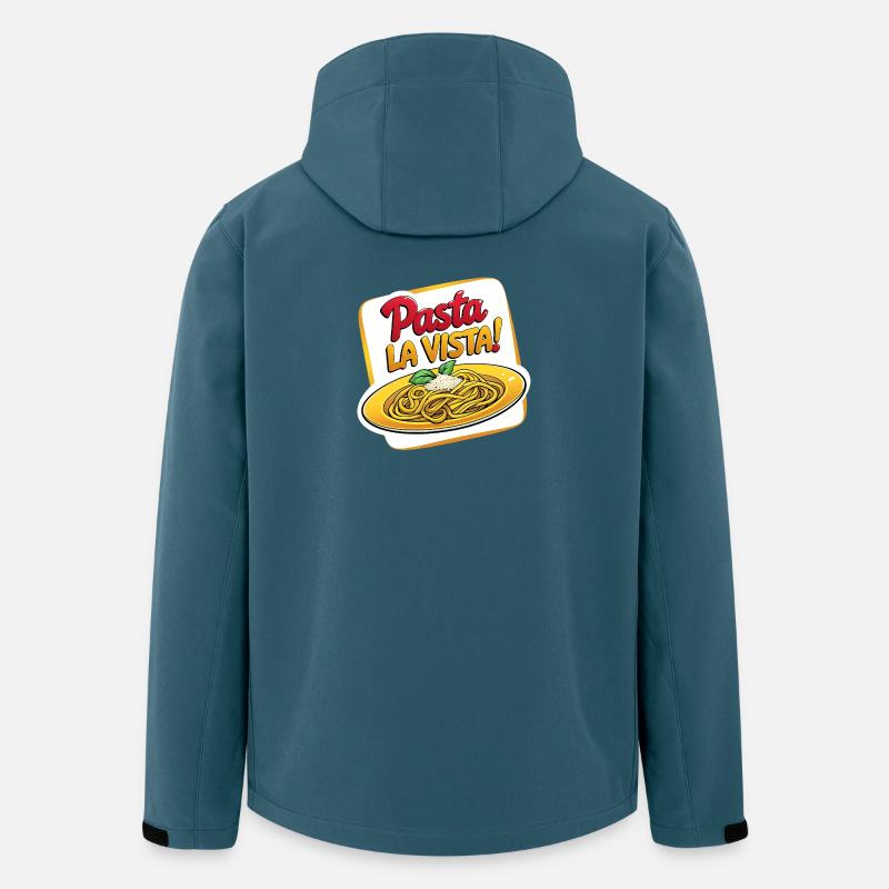 Pasta La Vista - Recycelte Männer Softshell-Jacke von Stanley/Stella - Dunkles Petrol