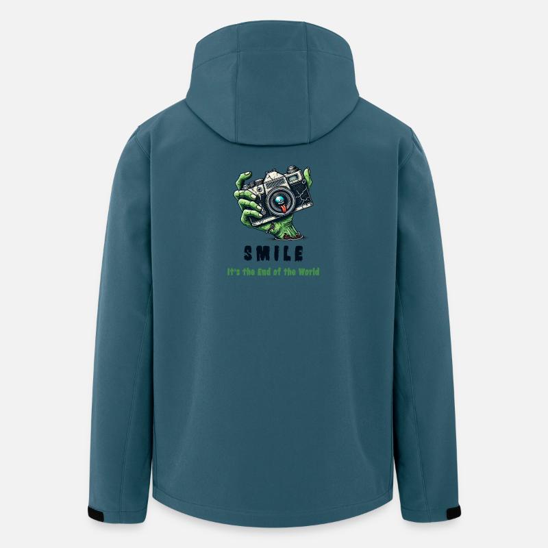 Zombie Kamera - Recycelte Männer Softshell-Jacke von Stanley/Stella - Dunkles Petrol