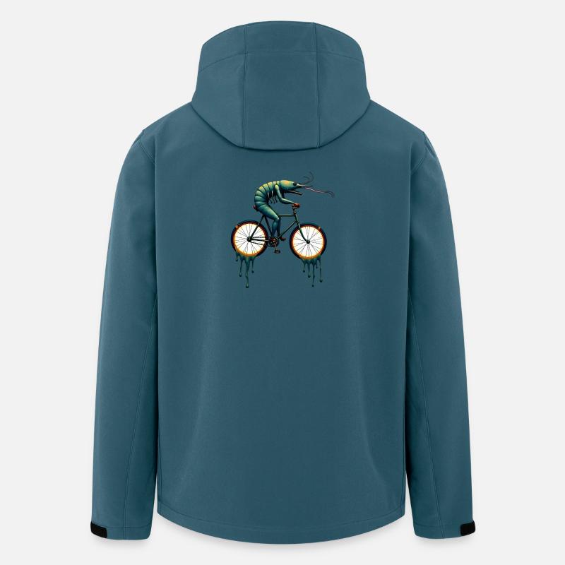 Traumhaftes Radsport-Krustentier - Recycelte Männer Softshell-Jacke von Stanley/Stella - Dunkles Petrol