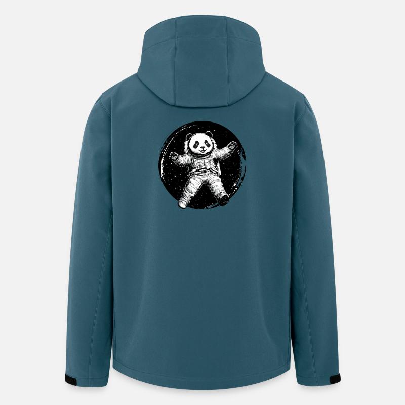 Astronaut Panda – Cute Space Explorer - Men’s Recycled Softshell Jacket by Stanley/Stella - stargazer