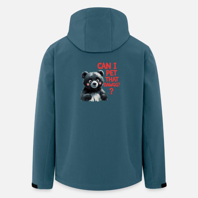 Can I Pet That Dawggg? - Recycelte Männer Softshell-Jacke von Stanley/Stella - Dunkles Petrol