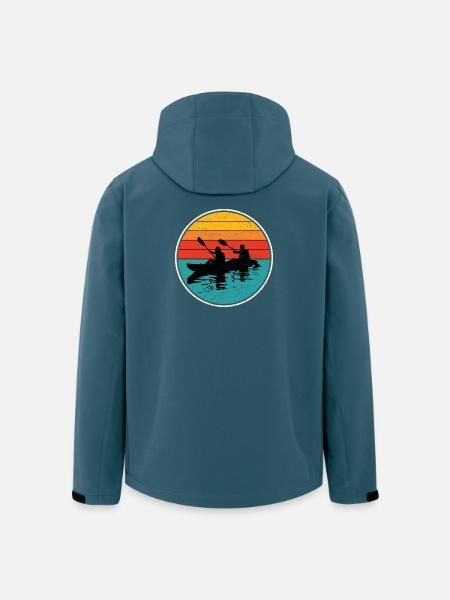 Sunset Kayak Duo Circle - Men’s Recycled Softshell Jacket by Stanley/Stella - stargazer