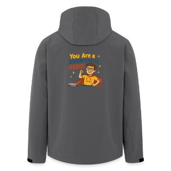 You Are a Scrum-Tastic Hero! - Men’s Recycled Softshell Jacket by Stanley/Stella - stargazer - Back - AI Model Male 185 light (185cm)