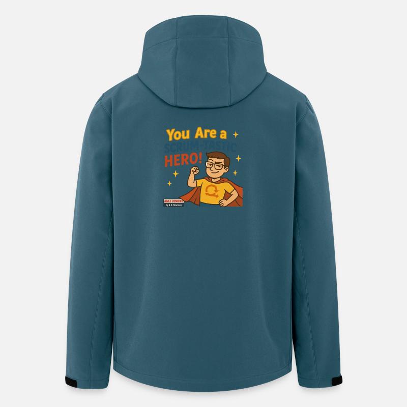 You Are a Scrum-Tastic Hero! - Recycelte Männer Softshell-Jacke von Stanley/Stella - Dunkles Petrol