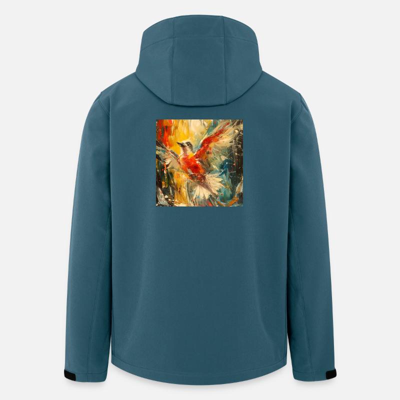 Feuervogel - Recycelte Männer Softshell-Jacke von Stanley/Stella - Dunkles Petrol