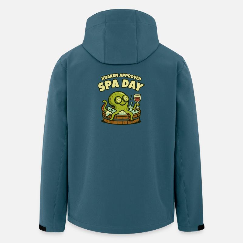 Kraken Spa-Tag - Recycelte Männer Softshell-Jacke von Stanley/Stella - Dunkles Petrol