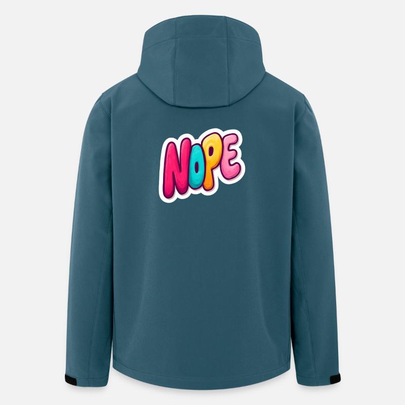 Nope - Recycelte Männer Softshell-Jacke von Stanley/Stella - Dunkles Petrol