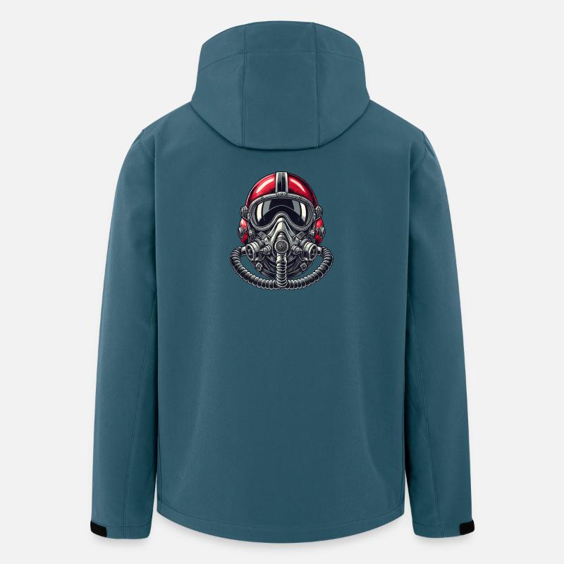 Conception du casque de pilote - Veste softshell homme en polyester recyclé Stanley/Stella - bleu pétrole foncé