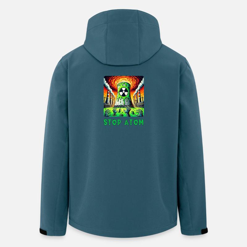 Stop Atom – Radioaktiver - Recycelte Männer Softshell-Jacke von Stanley/Stella - Dunkles Petrol