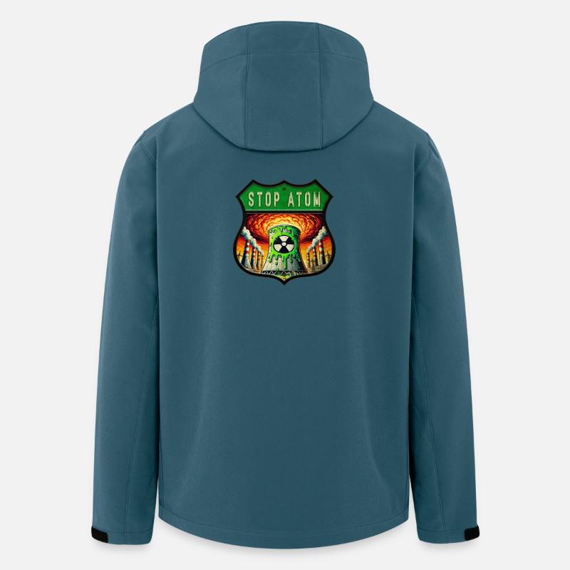 Stop Atom Crest Design - Men’s Recycled Softshell Jacket by Stanley/Stella - stargazer