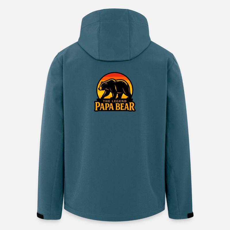 Die Legende Sonnenuntergang - Recycelte Männer Softshell-Jacke von Stanley/Stella - Dunkles Petrol