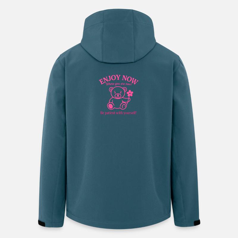 Rosa Bär – Sei geduldig mit dir selbst Shirt - Recycelte Männer Softshell-Jacke von Stanley/Stella - Dunkles Petrol