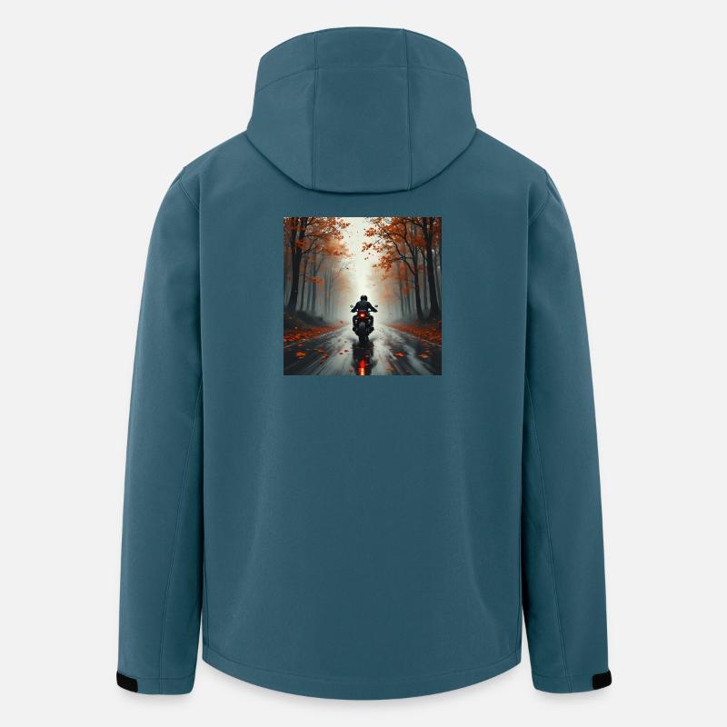 Ride The Fall - Recycelte Männer Softshell-Jacke von Stanley/Stella - Dunkles Petrol