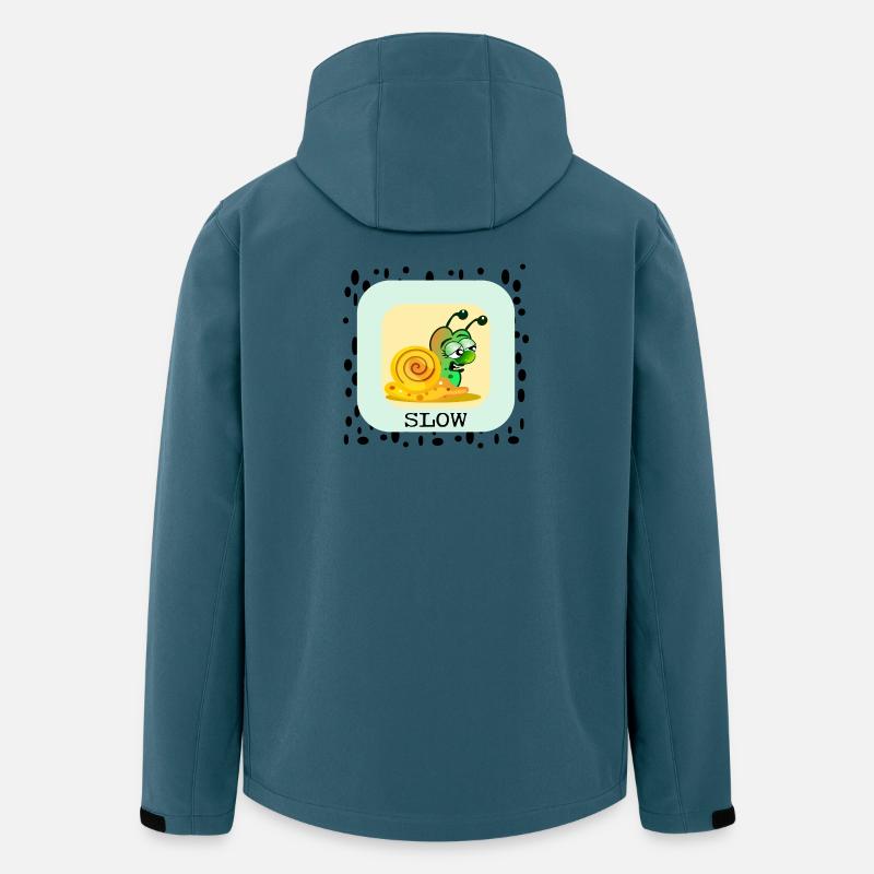 LANGSAME SCHNECKE - Recycelte Männer Softshell-Jacke von Stanley/Stella - Dunkles Petrol