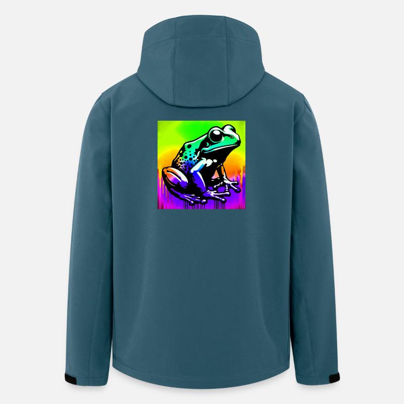 Frosch - Recycelte Männer Softshell-Jacke von Stanley/Stella - Dunkles Petrol