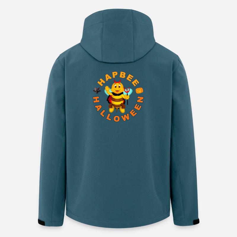 HAPBEE Halloween mit Text - Recycelte Männer Softshell-Jacke von Stanley/Stella - Dunkles Petrol