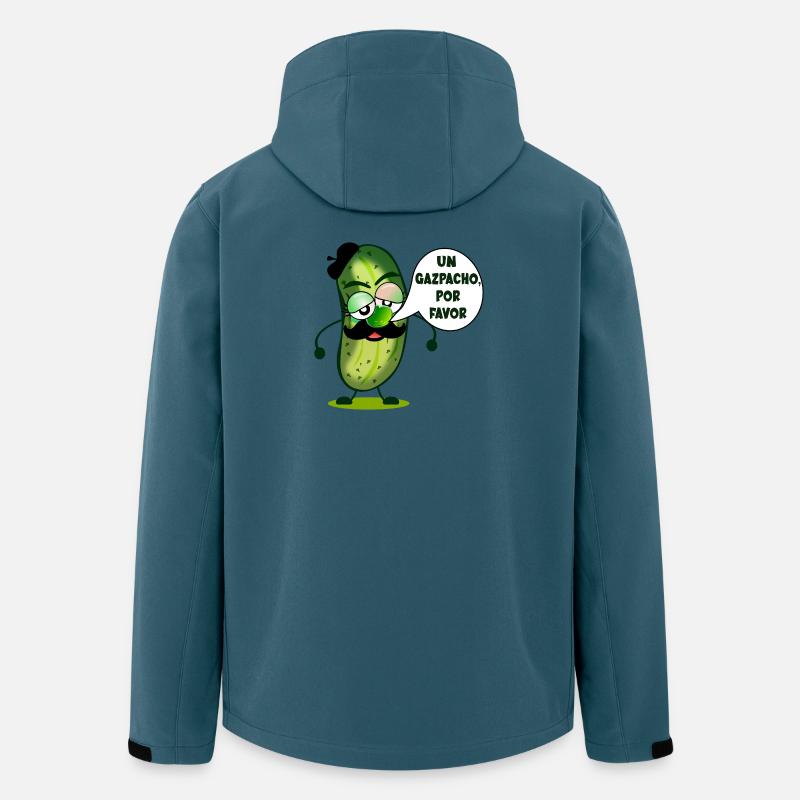 GURKEN-GAZPACHO - Recycelte Männer Softshell-Jacke von Stanley/Stella - Dunkles Petrol