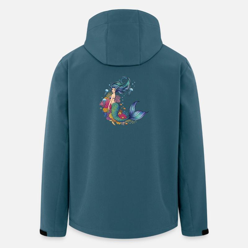 Meerjungfrau - Recycelte Männer Softshell-Jacke von Stanley/Stella - Dunkles Petrol