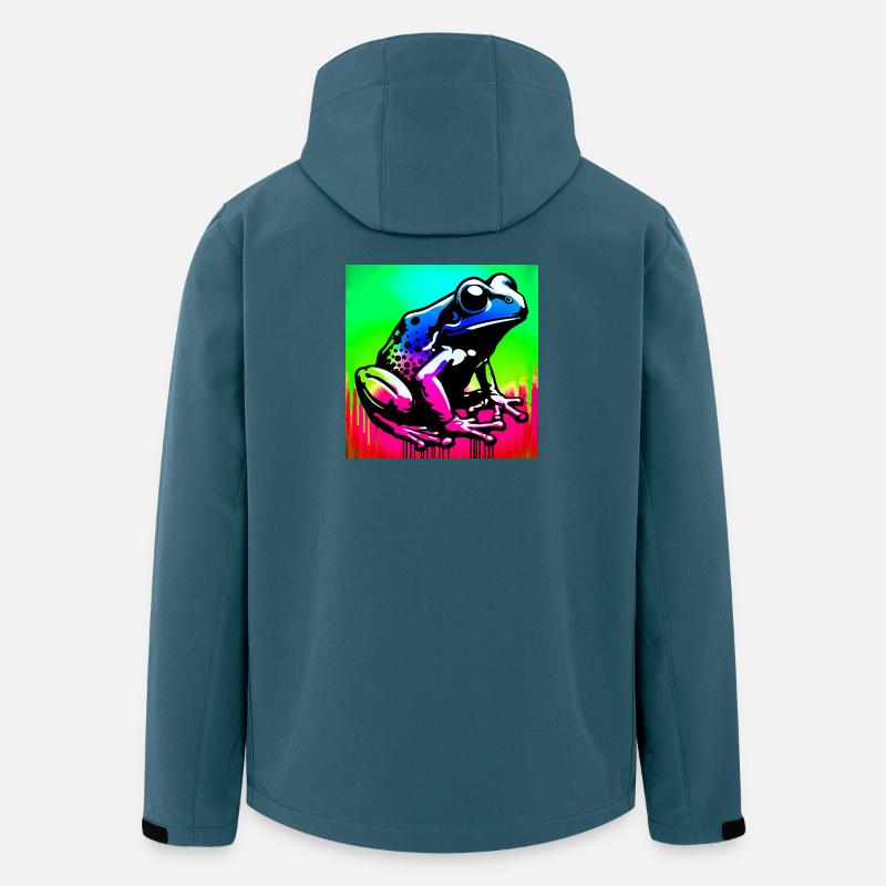 Frosch - Recycelte Männer Softshell-Jacke von Stanley/Stella - Dunkles Petrol