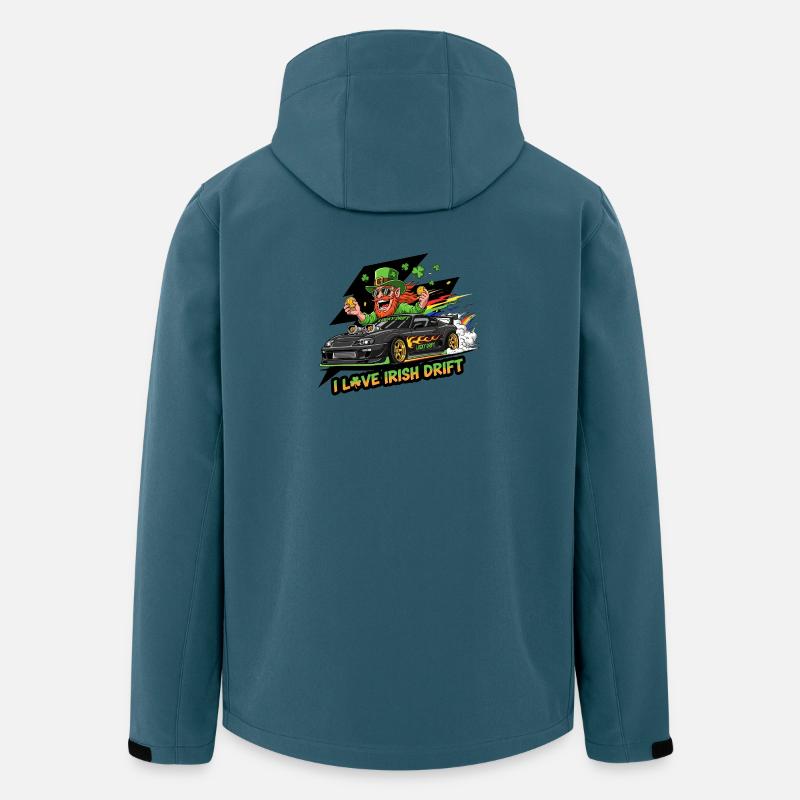 T-shirt de célébration de l’Irish Drift - Veste softshell homme en polyester recyclé Stanley/Stella - bleu pétrole foncé