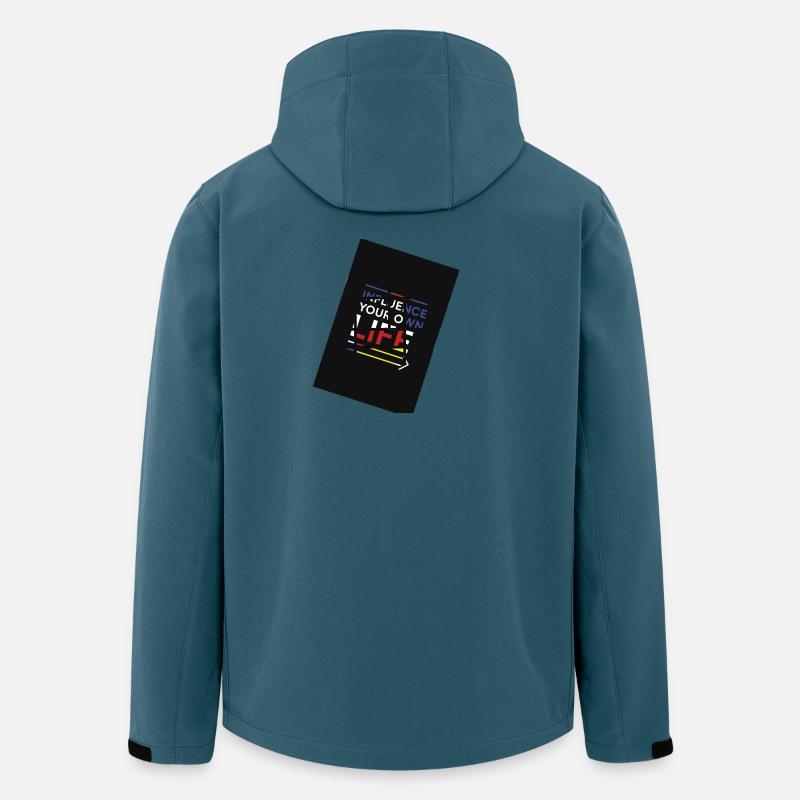 Einfluss auf den eigenen Lebensweg - Recycelte Männer Softshell-Jacke von Stanley/Stella - Dunkles Petrol