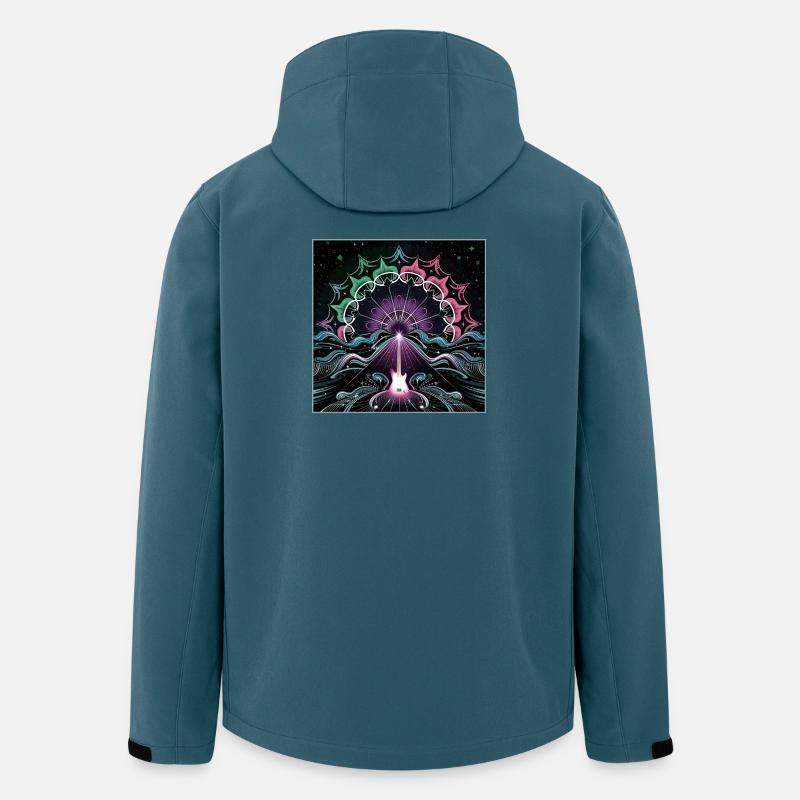 Neon Psychedelic Guitar Masterpiece - Men’s Recycled Softshell Jacket by Stanley/Stella - stargazer