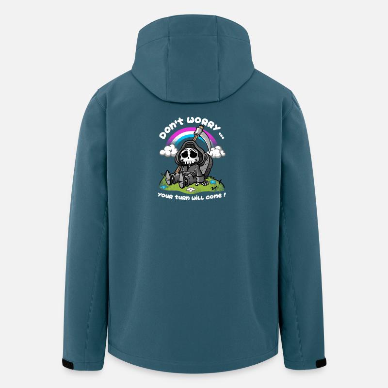Don't worry - Recycelte Männer Softshell-Jacke von Stanley/Stella - Dunkles Petrol