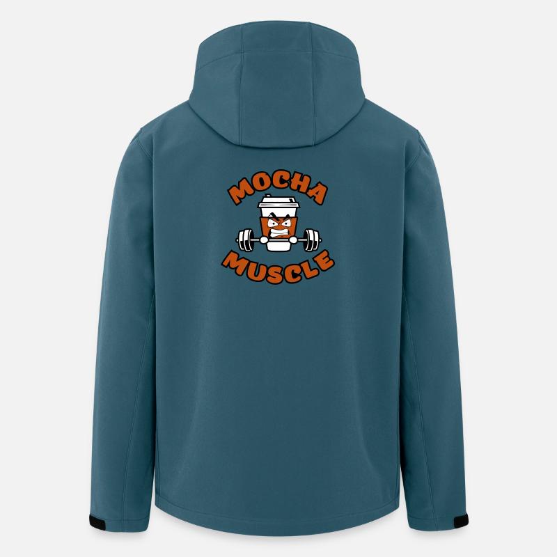 Koffein Training – Power Coffee - Recycelte Männer Softshell-Jacke von Stanley/Stella - Dunkles Petrol